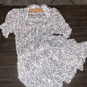 Sundays NYC blue floral dress